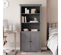 vidaXL Libreria BODO 80x40x172 cm in Legno Massello di Pino Grigio