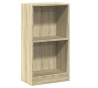vidaXL Libreria Compatta Versatile 2 Livelli Robusta Elegante Moderna Espositore Decorativo Porta Libri Dvd Rovere Sonoma 40x24x75 cm in Truciolato