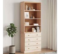VidaXL Libreria con Cassetti ALTA 77x35x186,5cm Legno Massello di Pino