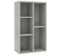 vidaXL Libreria/Credenza Grigio Cemento 50x25x80 cm Legno Multistrato