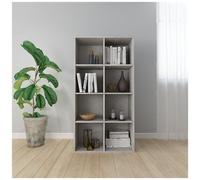 VIDAXL - Libreria /Credenza Grigio Cemento 66x30x130 cm Legno Multistrato