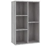 vidaXL Libreria/Credenza Grigio Sonoma 50x25x80 cm Legno Multistrato