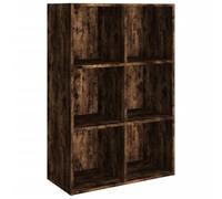 vidaXL Libreria/Credenza Rovere Fumo 66x30x98 cm in Legno Multistrato