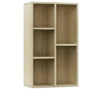 vidaXL Libreria/Credenza Scaffali Versatile Decorativa Mobiletto Arredo Casa Mensole a Giorno Espositore Rovere di Sonoma 50x25x80 cm in Truciolato