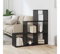 vidaXL Libreria divisoria 6 livelli 99 x 29 x 99 cm Rovere Nero