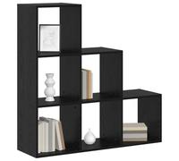 vidaXL Libreria divisoria 6 livelli 99 x 29 x 99 cm Rovere Nero