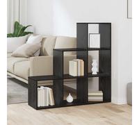 vidaXL Libreria divisoria Rovere Nero 99 x 29 x 99 cm