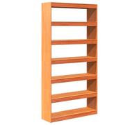 AX Scaffale Libreria Divisorio 6Scomparti Angolare Dvd Marrone Cera Nuovo 844136