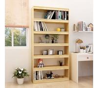 vidaXL Libreria/Divisorio 100x30x200 cm Legno Massello di Pino