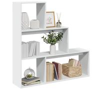 vidaXL Libreria Divisorio 3 Ripiani Bianca 123x29x123 cm in Truciolato