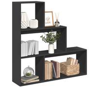 vidaXL Libreria Divisorio 3 Ripiani Nera 123x29x123 cm in Truciolato