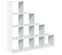 vidaXL Libreria Divisorio 4 Ripiani Bianca 131,5x29x131,5cm Truciolato, libreria, mobile porta libri, scaffale portaoggetti, porta libri