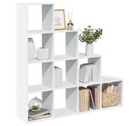 vidaXL Libreria Divisorio 4 Ripiani Bianca 131,5x29x131,5cm Truciolato