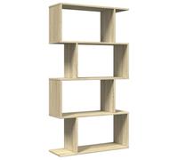 vidaXL Libreria Divisorio 4 Ripiani Sonoma 70x24x129 cm in Truciolato