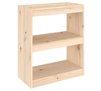 vidaXL Libreria/Divisorio 60x30x71,5 cm in Legno Massello di Pino