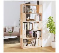 vidaXL Libreria/Divisorio 80x25x163,5 cm Legno Massello di Pino