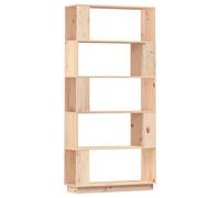 vidaXL Libreria/Divisorio 80x25x163,5 cm Legno Massello di Pino