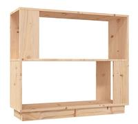 vidaXL Libreria/Divisorio 80x25x70 cm in Legno Massello di Pino