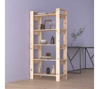 vidaXL Libreria/Divisorio 80x35x160 cm in Legno Massello