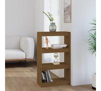 vidaXL Libreria/Divisorio Ambra 60x30x103,5 cm Legno Massello di Pino