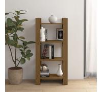 vidaXL Libreria/Divisorio ambra 60x35x125 cm in Legno Massello