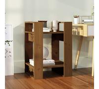 vidaXL Libreria/Divisorio Ambrato 41x35x57 cm in Massello di Pino