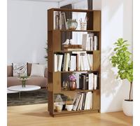 vidaXL Libreria/Divisorio Ambrato 80x25x163,5cm Legno Massello di Pino