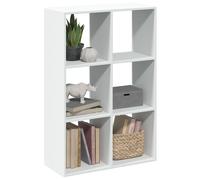 vidaXL Libreria Divisorio Bianca 69,5x29x103,5 cm in Truciolato