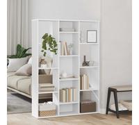 AX Libreria Scaffale Mensole Bianco Divisorio 13Scomparti 100x24x140cm 0k 800441