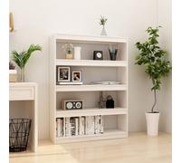 vidaXL Libreria/Divisorio Bianco 100x30x135,5 cm in Legno di Pino