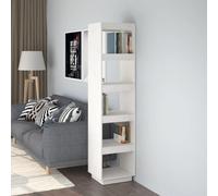 vidaXL Libreria/Divisorio Bianco 40x35x167cm in Legno Massello di Pino