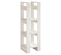 vidaXL Libreria/Divisorio Bianco 41x35x125cm in Legno Massello di Pino