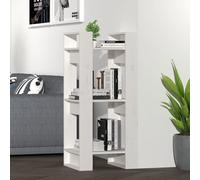 vidaXL Libreria/Divisorio Bianco 41x35x91 cm in Legno Massello di Pino