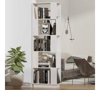 vidaXL Libreria/Divisorio Bianco 51x25x163,5 cm Legno Massello di Pino