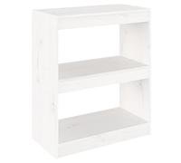 vidaXL Libreria/Divisorio Bianco 60x30x71,5 cm in Massello di Pino