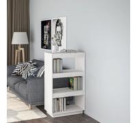 vidaXL Libreria/Divisorio Bianco 60x35x103cm in Legno Massello di Pino