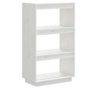 vidaXL Libreria/Divisorio Bianco 60x35x103cm in Legno Massello di Pino