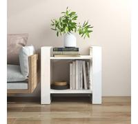 vidaXL Libreria/Divisorio Bianco 60x35x57 cm in Legno Massello di Pino