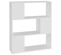 vidaXL Libreria/Divisorio Bianco 80x24x94 cm in Legno Multistrato