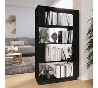vidaXL Libreria/Divisorio Bianco 80x25x132 cm Legno Massello di Pino