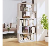 vidaXL Libreria/Divisorio Bianco 80x25x163,5 cm Legno Massello di Pino