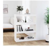 VIDAXL - Libreria / divisorio Bianco 80x30x103,5 Cm In Massello Di Pino
