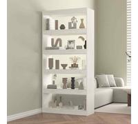 vidaXL Libreria/Divisorio Bianco 80x30x167,4 cm Legno Massello di Pino