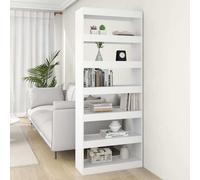 vidaXL Libreria/Divisorio Bianco 80x30x198 cm in Truciolato