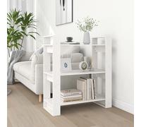vidaXL Libreria/Divisorio Bianco 80x35x91 cm in Legno Massello di Pino