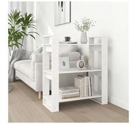 VIDAXL - Libreria /divisorio Bianco 80x35x91 Cm In Legno Massello Di Pino