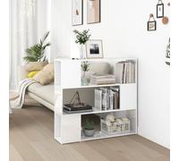 vidaXL Libreria/Divisorio Bianco Lucido 100x24x94 cm