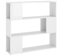 vidaXL Libreria/Divisorio Bianco Lucido 100x24x94 cm