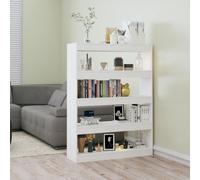 vidaXL Libreria/Divisorio Bianco Lucido 100x30x135 cm