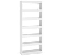 VIDAXL - Libreria /Divisorio Bianco Lucido 80x30x198 cm in Truciolato